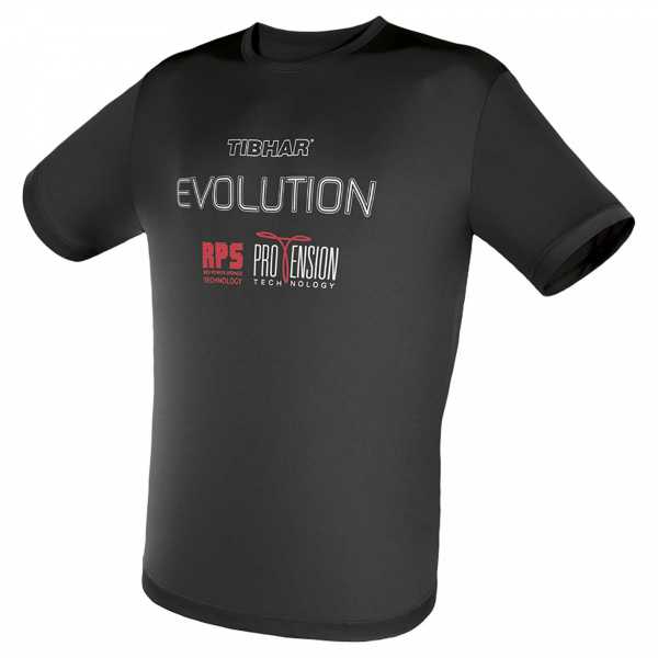 TIBHAR T-Shirt Evolution schwarz